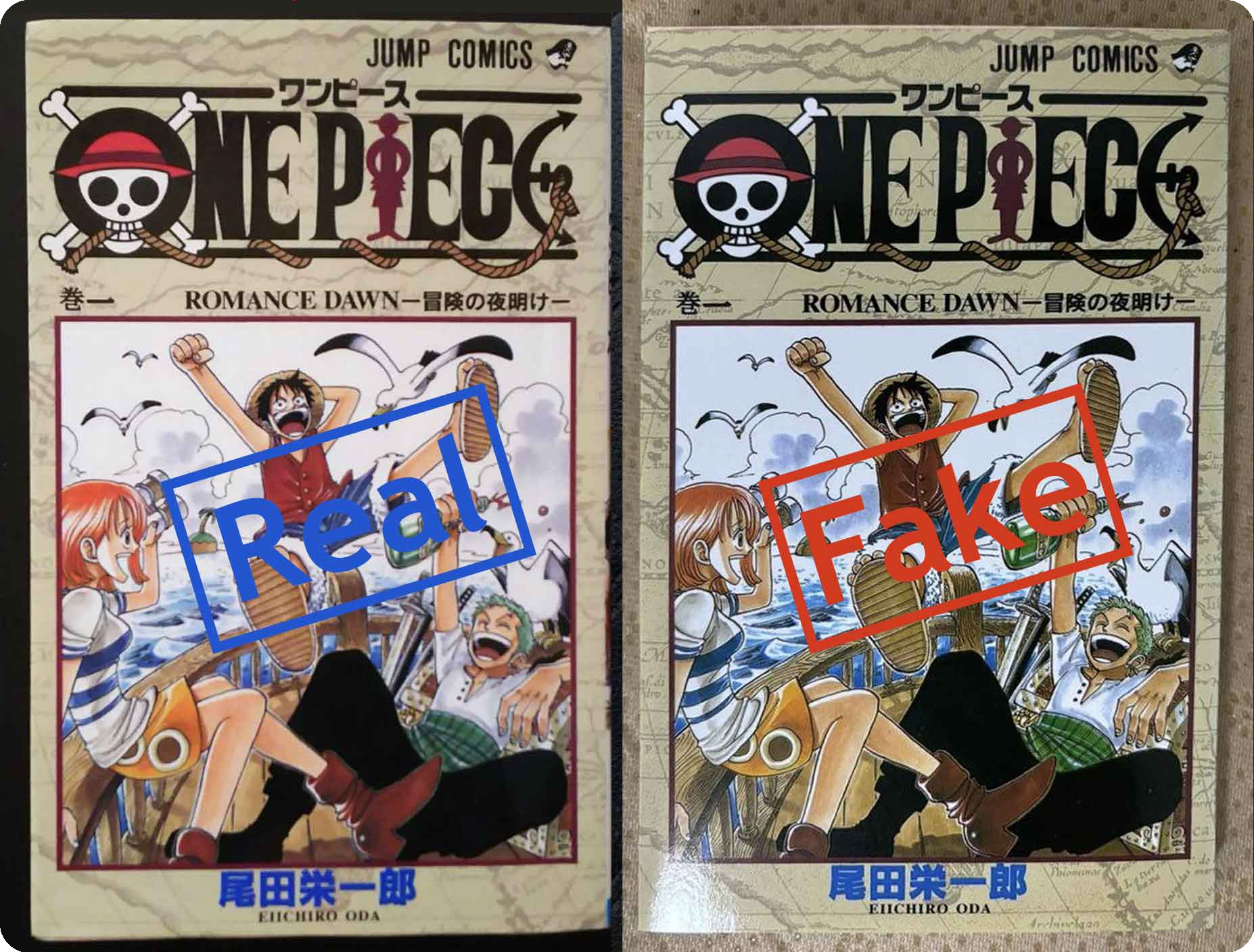 Counterfeit 1st Print Manga - One Piece 01