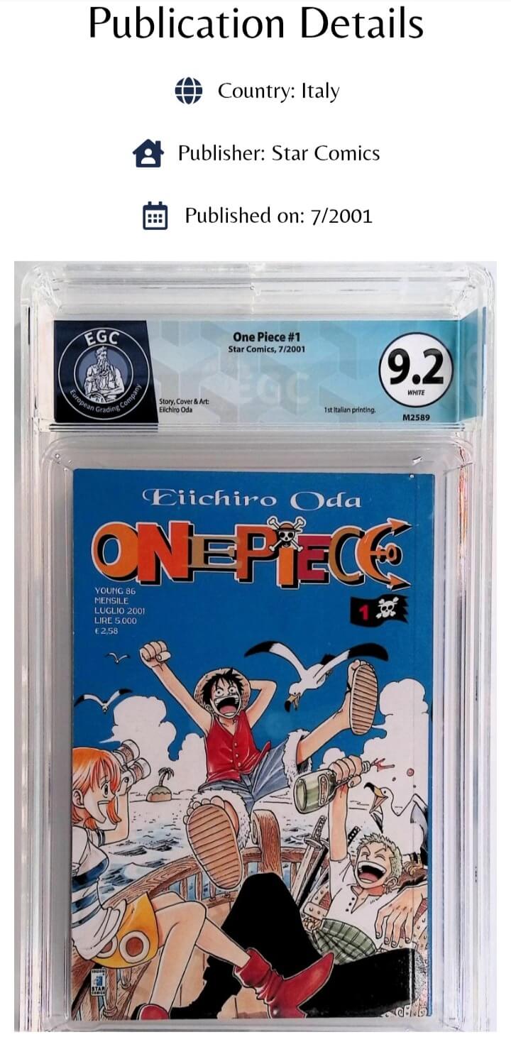 One Piece volume 1 Italy First print