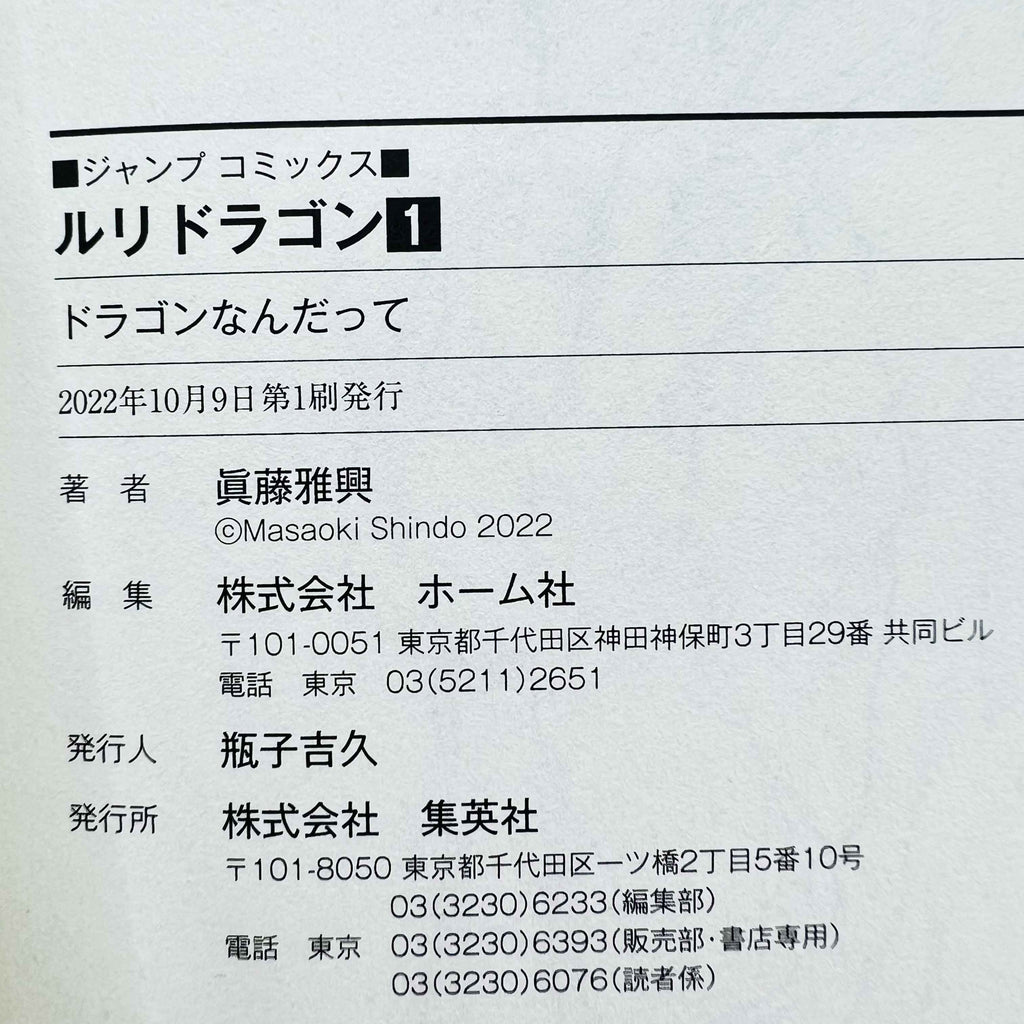 RuriDragon - Volume 01 /w Obi