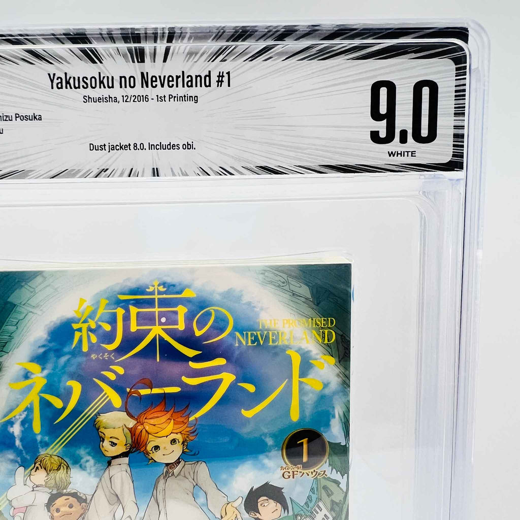 BGS 9.0 - The Promised Neverland Volume 01 /w Obi