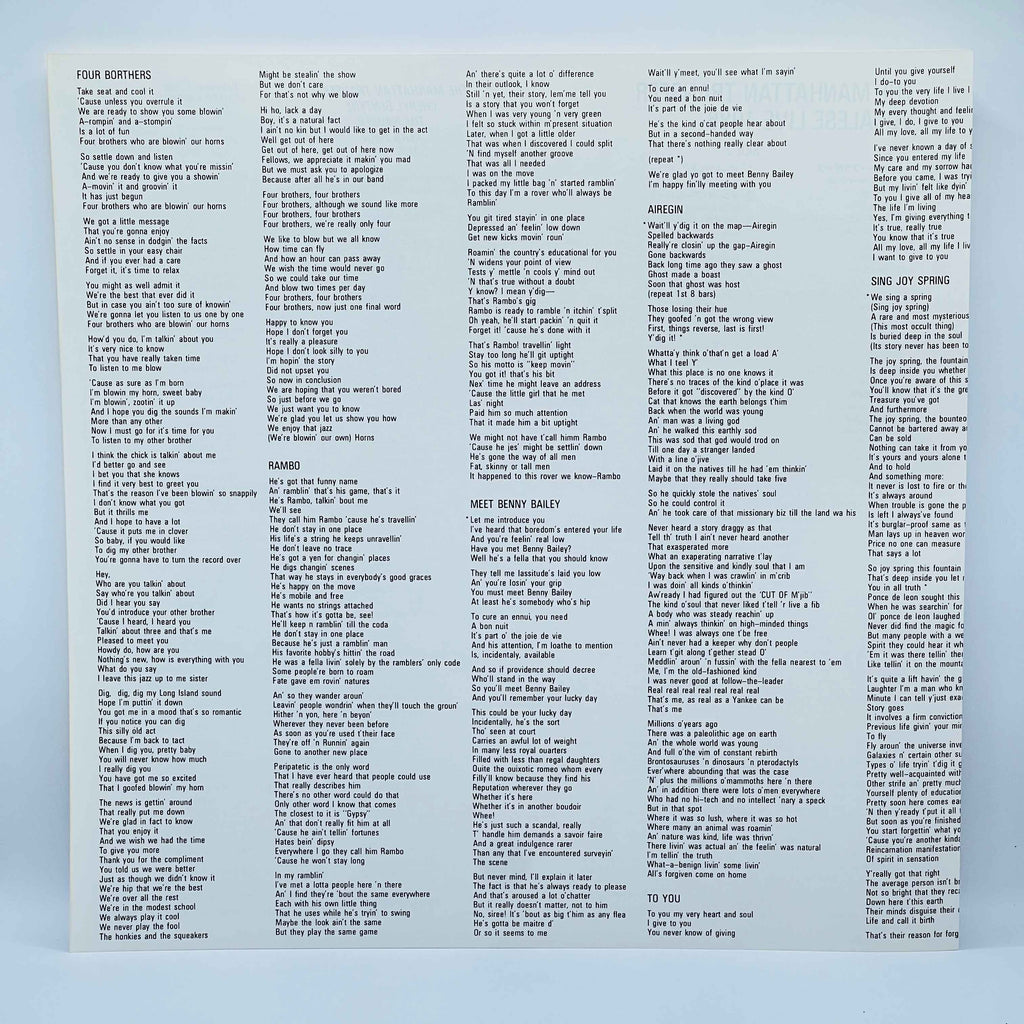 Manhattan Transfer: Vocalese Live 1986 /w Obi