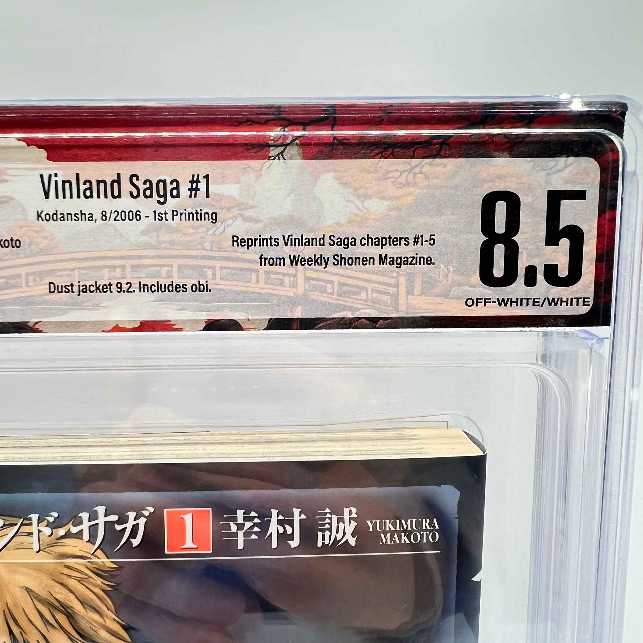 BGS 8.5 - Vinland Saga Volume 01 /w Obi - 1st Printing Graded